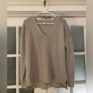 Grey Aritzia knit sweater